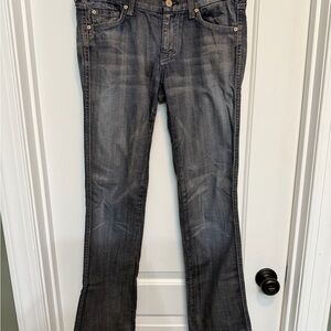 7 For All Mankind Dark Gray Boot Cut Jeans